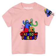 Detské tričko T-Shirt s krátkym rukávom Rainbow Friends Logo ružová