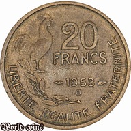 20 FRANKÓW 1953 B - FRANCJA