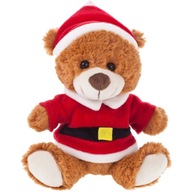 PLYŠOVÁ MASKOTKA Vianočný medvedík v kostýme Mikuláša