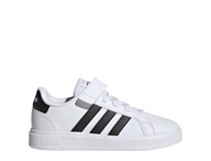 Detská športová obuv biely suchý zips adidas Grand Court EL GW6521 29