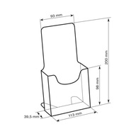 Stojak na ulotki pojedynczy 1/3 A4