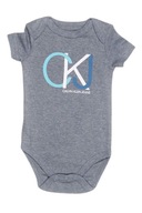 Calvin Klein bodýčko pre chlapčeka Jack sivé 3 - 6 m