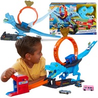 HOT WHEELS CITY SET PÚTKA T-REX TEMATICKÁ SADA+AUTÍČKO VYSTREĽOVAČ