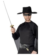 Zestaw Zorro Szermierz szabla Szpada Muszkietera Maska Muszkieter