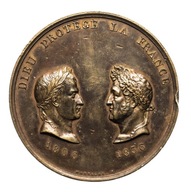 Francja, Ludwik Filip, medal z okazji wybudowania Łuku Triumfalnego 1836