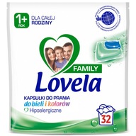 LOVELA FAMILY univerzálne kapsule na pranie 32 ks