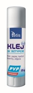 Klej w sztyfcie 15g PVP bezbarwny TETIS BG112-B