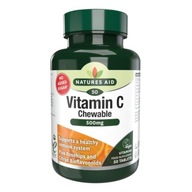 Natures Aid Vitamín C 500 mg na žuvanie 50 T