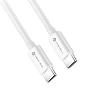 FORCELL kabel USB-C do USB typ C QC4.0 3A/20V PD 60W C338 0,25m biały 25cm