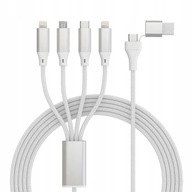 Kabel ładujący 4w1 (2 Lightning 1 USB-C 1 micro USB)