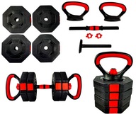 HANTLE REGULOWANE 2x5KG KETTLEBELL ZESTAW GRYFY