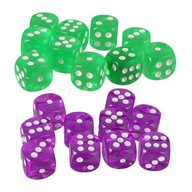 20pcs Plastic Game D6 Six Sided Dice RPG Game