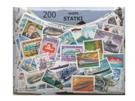Pakiet 200 znaczków pocztowych - STATKI