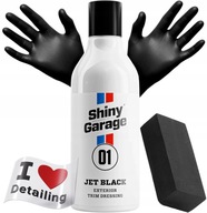 Shiny Garage Jet Black Dressing Do Plastików Zewnętrznych Przyciemnia 250ml