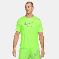 Nike koszulka r M męska DRI FIT sportowa do biegania zielona DQ4753 358