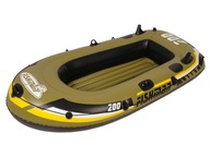Ponton Dmuchany Łódka Kajak 2 osoby FISHMEN 200SET