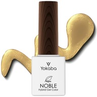 Yokaba lakier hybrydowy do paznokci Noble 66 Gold Wow brokatowy złoty 7ml
