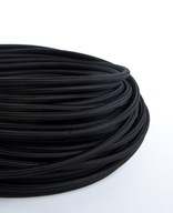 Opletený inštalačný kábel čierny 4x1,5 štyri