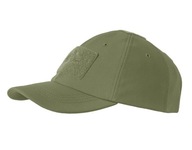 Zimowa czapka z daszkiem Helikon Soft Shell Zielona ocieplana bejsbolówka