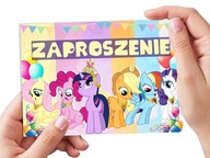 ZAPROSZENIE MY LITTLE PONY NA URODZINY DZIECKA + KOPERTA GRATIS JAKOŚĆ