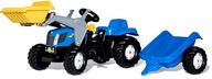 Traktor New Holland Łyżka Przyczepa Kid Rolly Toys