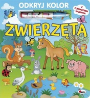 Fajna EDUKACYJNA KSIĄŻECZKA dla Dzieci KSIĄŻKA Czytanka Odkryj Kolor ZWIERZ