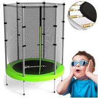 TRAMPOLÍNA SO SAUTOVOU SIEŤOU 140 CM ZELENÁ