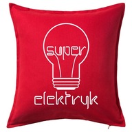 SUPER ELEKTRIKÁR ELEKTRIKA NÁPAD vankúš darček