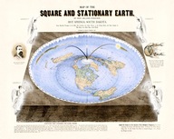 Plochá Zem Planisphere 1715r. - Louis Renard 70x50cm