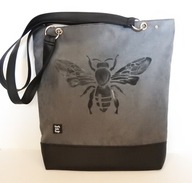 Torebka torba na ramię xl rockowa gothic pszczoła