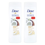 Dove Nourishing Telový balzam Kokos 2x400ml