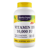 Healthy Origins Vitamín D3 10000 IU 360 sgels