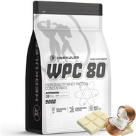 HERKULES WPC 80 900g SRVÁTKOVÝ PROTEÍNOVÝ KONCENTRÁT AMINOKYSELINY GLUTAMÍN