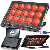 AAB SPATIUM TICHÁ CHLADIACA PODLOŽKA PRE NOTEBOOK, PODLOŽKA RGB, 15 VENTILÁTOROV