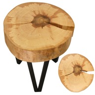 Konferenčný stolík plátok dreva jaseň drevený PLASTEREK DREWNA