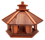 Krmítko pre vtáky PEVNÁ drevená ČAJKA IV