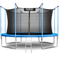 TRAMPOLINA OGRODOWA DLA DZIECI DRABINKA 465cm 15ft