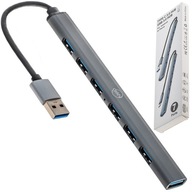 HUB USB 3.0 Rozgałęźnik Rozdzielacz Portów SLIM 7x
