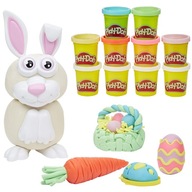 PLAY-DOH CIASTOLINA ZESTAW WIELKANOCNY ZAJĄCZEK JAJECZKA PLUS 10 TUB F0647