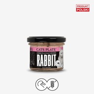 Cats Plate Rabbit - Mokra karma dla kota - Królik 100g