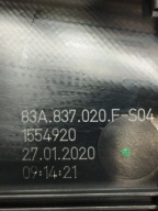 Audi Q3 F3 83A handle inner right rear part 83A837020F