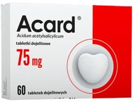 Acard serce kwas acetylosalicylowy 0,075 g 60 tab.