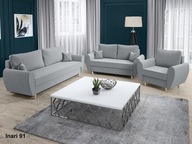 Zestaw wypoczynkowy AX 3+2+1 kanapa sofa fotel