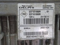 control unit of the engine computer 237101989R 237101990R RENAULT 1.5 DCI