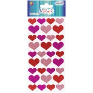 HABSZIVACS MATRICA szív csillámokkal - 32db