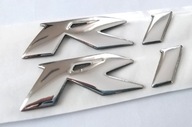 YAMAHA Logo 3D Silver R1 2szt 6,5x1,7cm Emblemat Yamaha R1 R 1