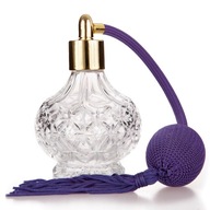 SKLENENÁ FĽAŠA MONIQUE S PUMPIČKOU + PARFUM - 85 ML!