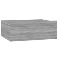 vidaXL Závesný nočný stolík, sivý dub sonoma, 40x30x15 cm