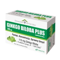 Ginkgo Biloba Complex 8 Vitamín B6 B12 48 TABLIET Pamäť