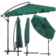 PARASOL OGRODOWY 350cm DUŻY SKŁADANY z Falbaną Mocny + POKROWIEC GRATIS